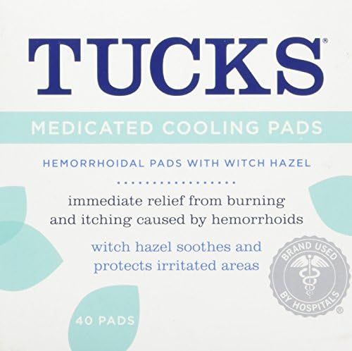 Tucks Medicated Cooling Pads, 40 Count | Amazon (US)