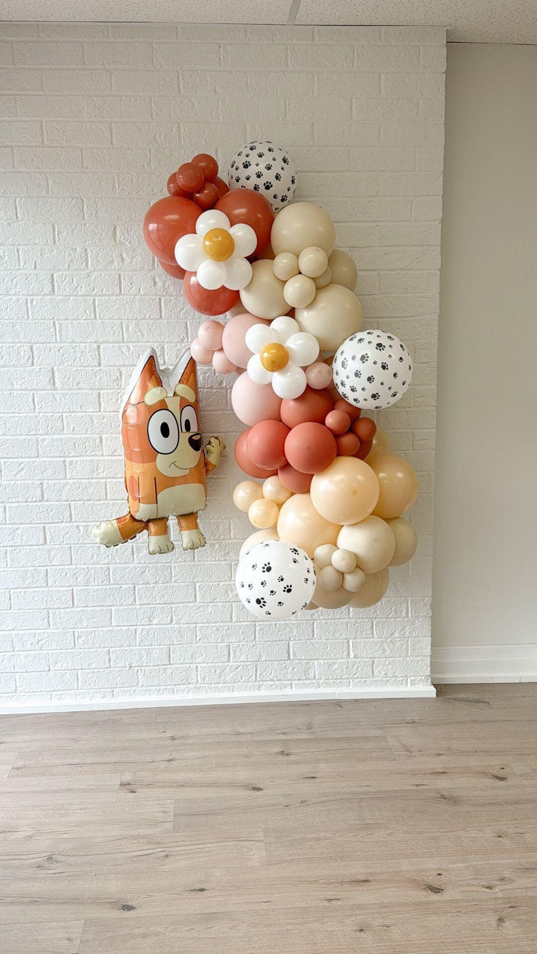 LICENSED Bluey Bingo Balloon Garland Kit Daisy Balloon Arch Pastel Baby Shower Pastel Puppy Birth... | Etsy (US)