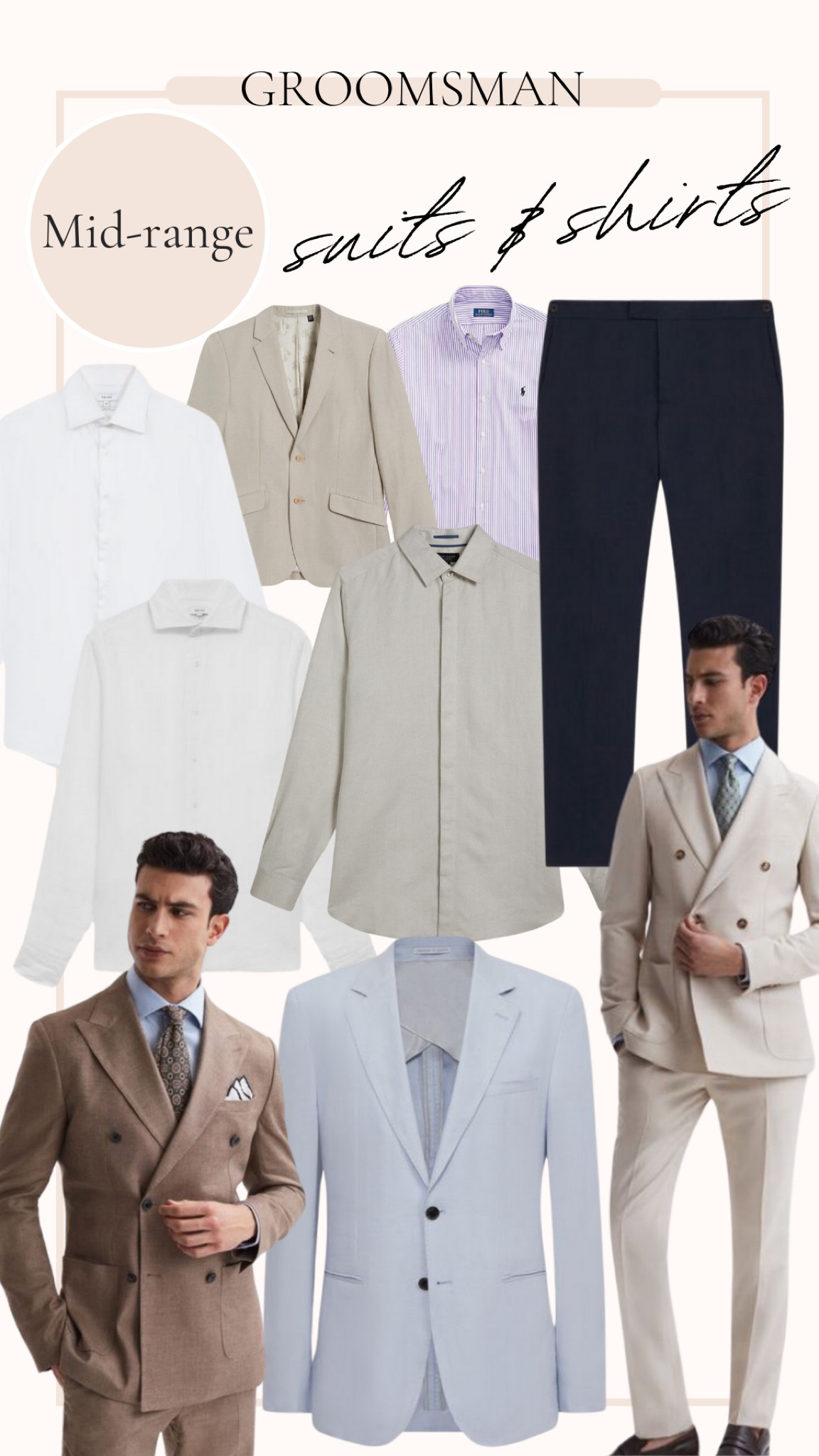 Elevating the groomsmen with this mid range edit of suits & shirts to put together the perfect summer wedding look. 

#LTKwedding #LTKSeasonal