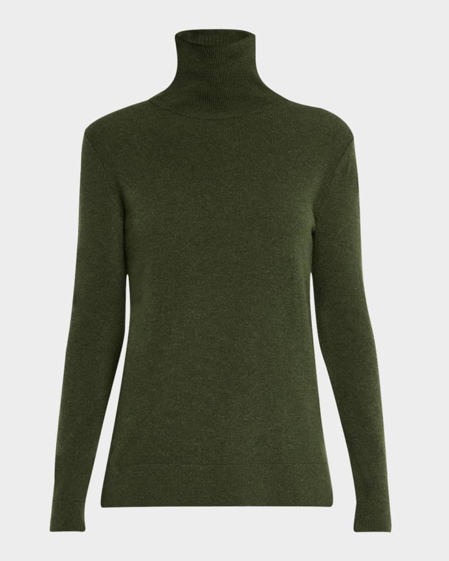 Cashmere Basic Turtleneck Top | Neiman Marcus