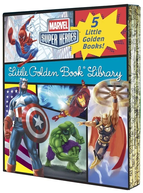 Little Golden Book Marvel Super Heroes Little Golden Book Library: 5-Book Boxed Set: Spider-Man, ... | Walmart (US)
