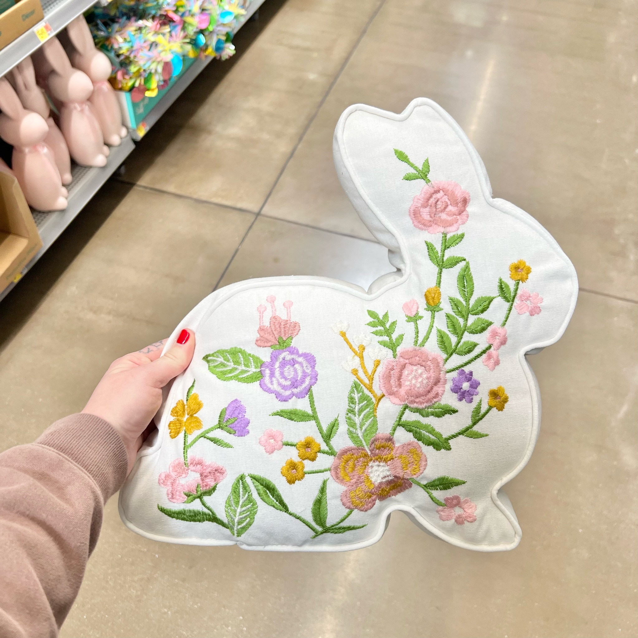 @walmart 
Way To Celebrate 
Easter Floral Bunny Pillow 13 in x 14 in
$9.98

#LTKhome #LTKfindsunder50 #LTKSeasonal