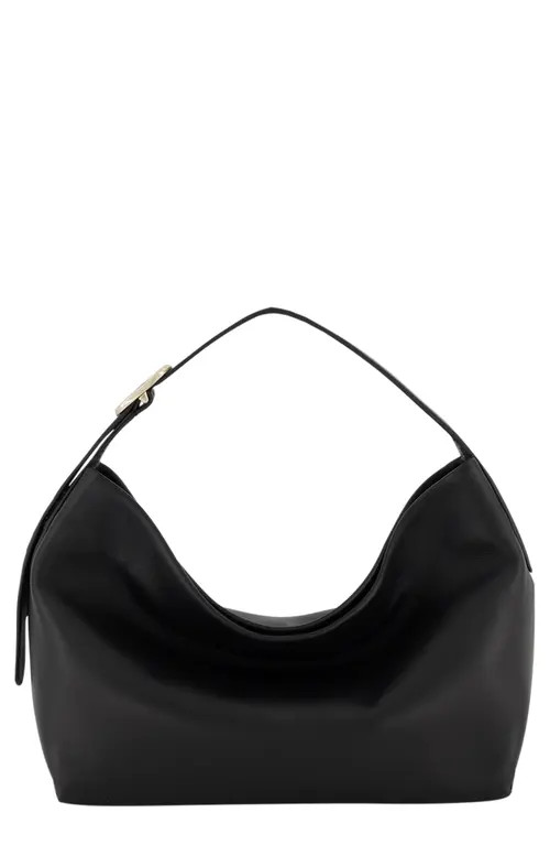 Vince Small Plonge Vivian Leather Hobo Bag in Black at Nordstrom | Nordstrom