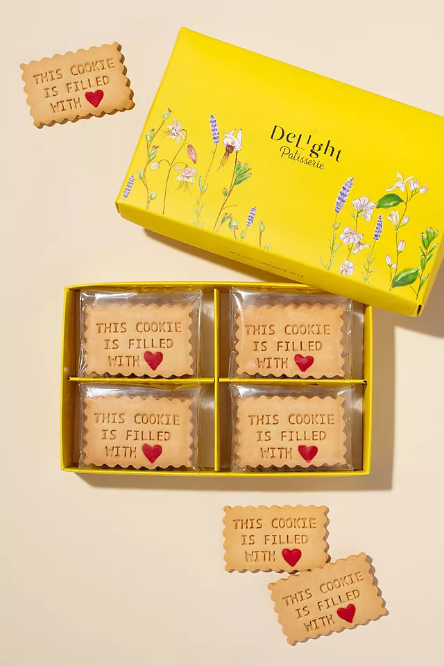 Delight Patisserie Filled With Love Shortbread Cookies | Anthropologie (US)