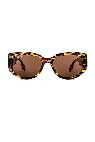 DIFF EYEWEAR Drew Sunglasses in Wild Tortoise & Brown from Revolve.com | Revolve Clothing (Global)