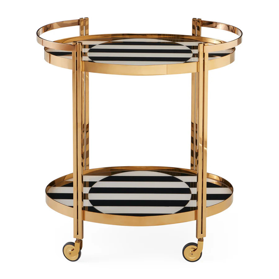 Op Art Bar Cart | Jonathan Adler US