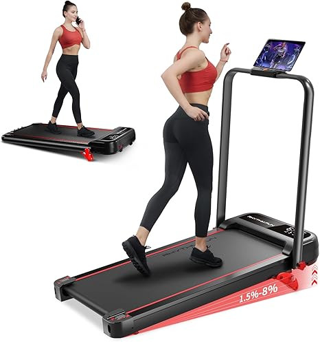 RHYTHM FUN Incline Foldable Treadmill, Walking Pad Treadmill with Incline, 300 lbs Portable Tread... | Amazon (US)