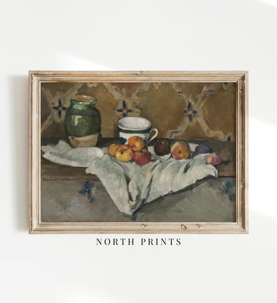 Sill Life Painting  Vintage Print  Farmhouse Fruit Art | Etsy | Etsy (US)