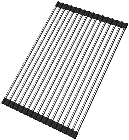 Ahyuan Roll up Dish Drying Rack Over The Sink Kitchen Roll up Sink Drying Rack Portable Dish Rack... | Amazon (US)