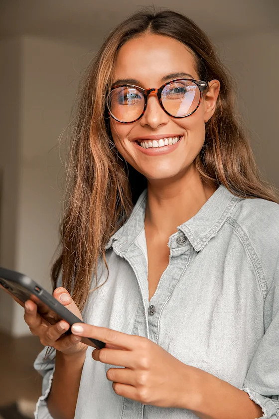 By the Book Brown Tortoise Round Blue Light Glasses | Lulus (US)