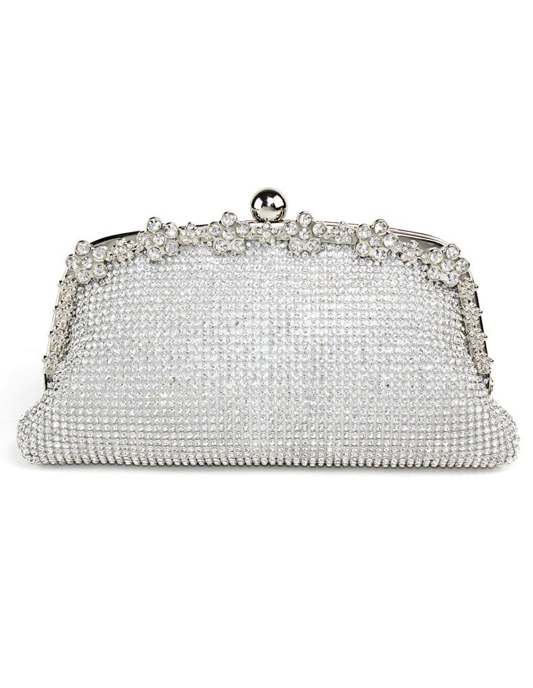 Wedding Clutch Bag Gold Rhinestones Beaded Bridal Evening Bags | Milanoo