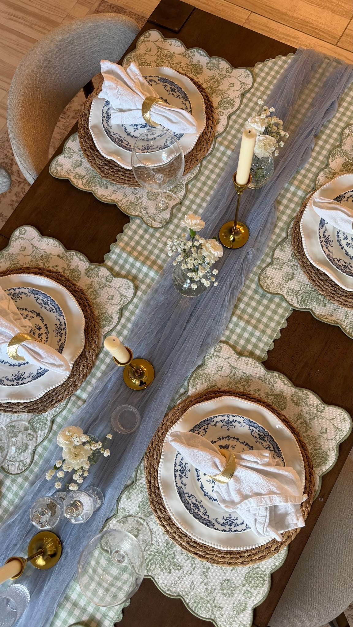 My spring tablescapes plates 