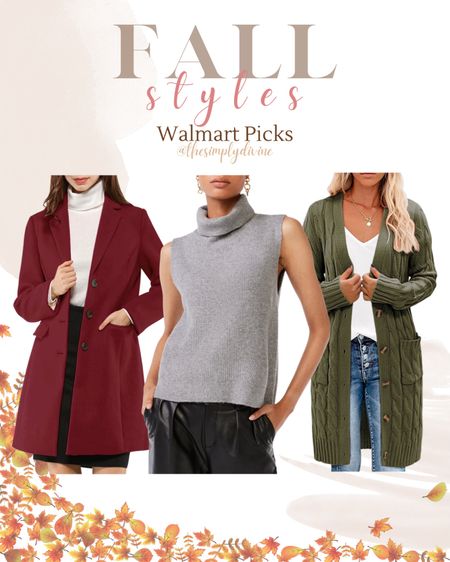 Walmart fall picks. 👀🍂

| Walmart | sale | cardigan | fall | fall style | fall fashion | sweater | seasonal | 

#LTKstyletip #LTKunder100 #LTKSeasonal