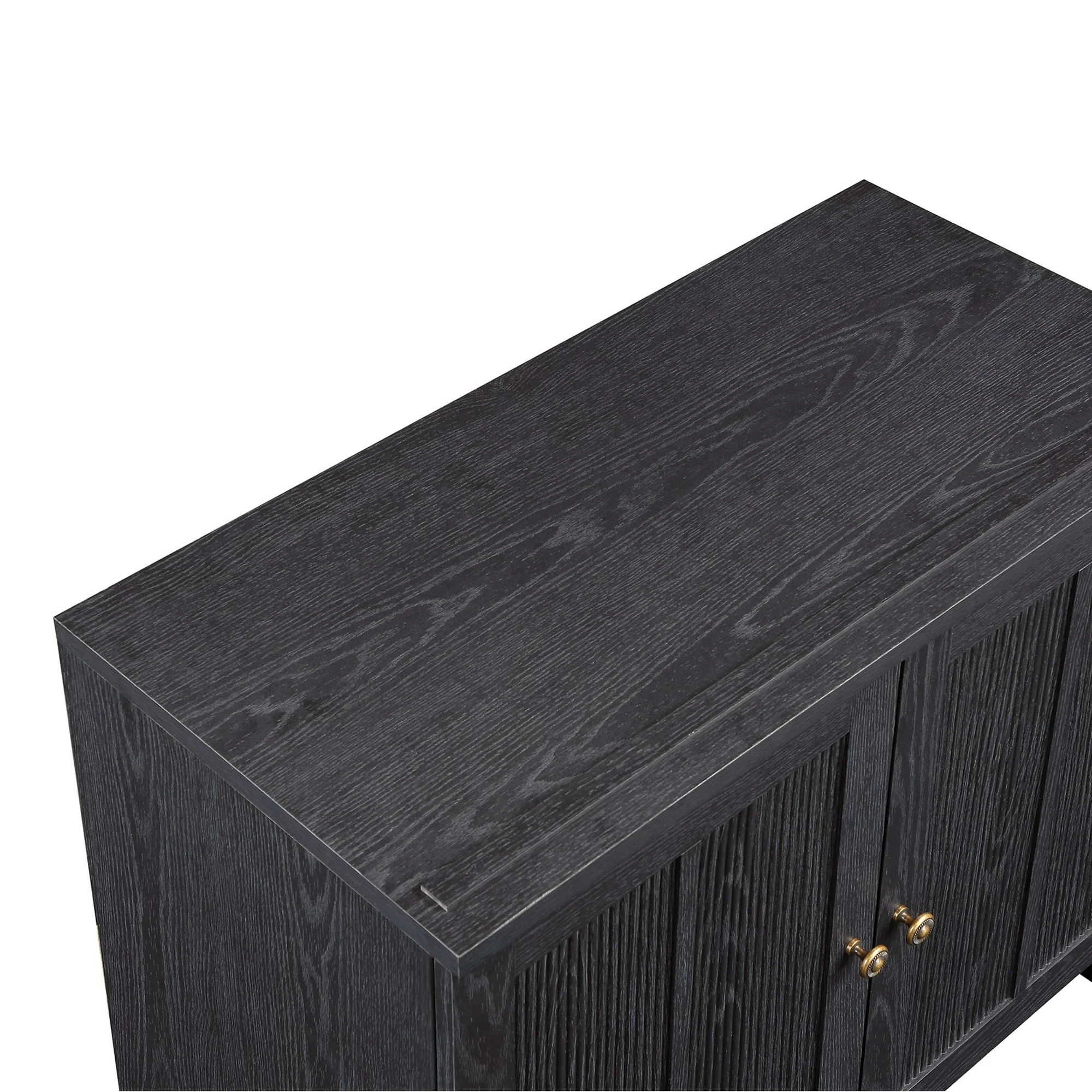 My Texas House Ellison Modular TV Console, Rich Black Finish | Walmart (US)