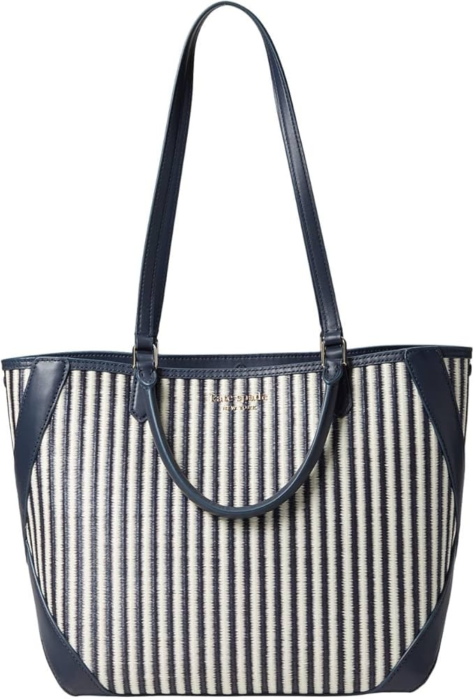 Kate Spade New York Buddie Striped Straw Small Tote | Amazon (US)