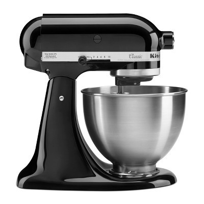 KitchenAid Classic Series 4.5qt Tilt-Head Stand Mixer - K45SSOB - Onyx Black: 10 Speeds, Metal, Dishwasher-Safe Parts | Target