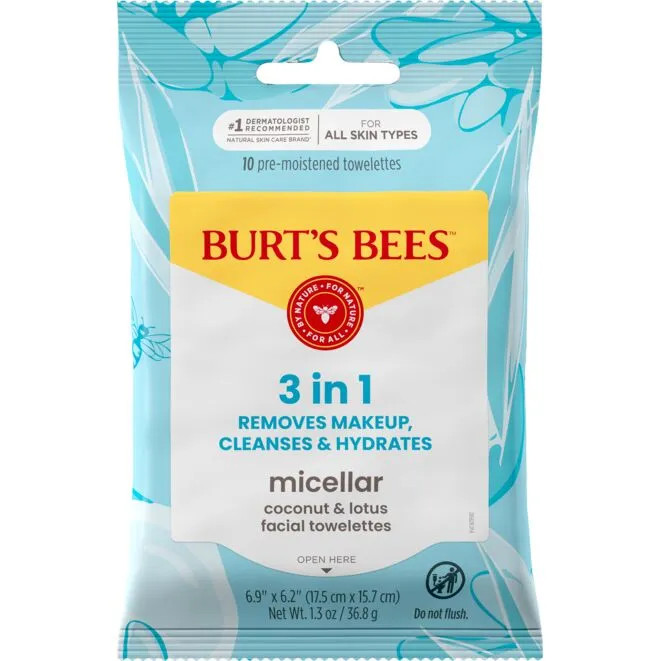 Micellar Makeup Removing Towelettes with Coconut & Lotus | Burt's Bees