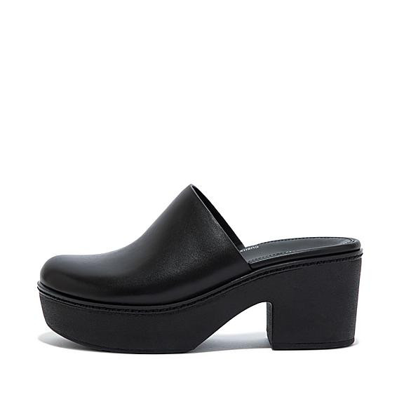 Leather Mule Platforms | FitFlop (UK)