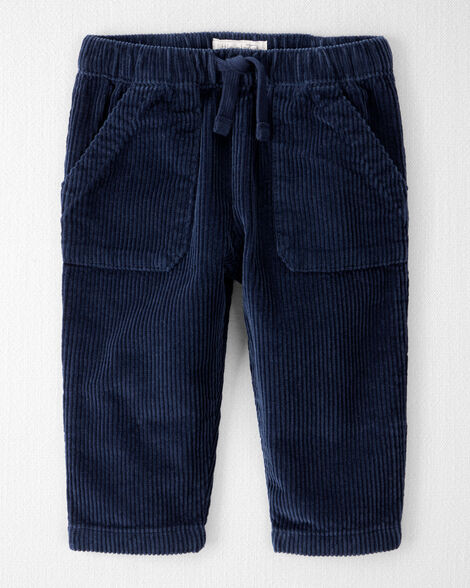 Baby Organic Cotton Corduroy Drawstring Pants | Carter's Inc