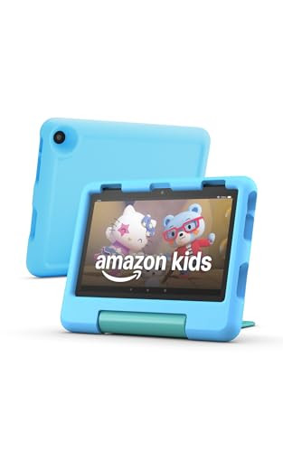 Amazon Fire HD 8 Kids tablet, ages 3-7 | 4GB memory, includes ad-free and exclusive content, parental controls and 13-hr battery, 64GB, Blue, (2024 release) | Amazon (US)