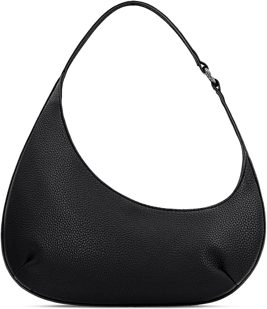 Small Shoulder Bag for Women - Lightweight Vegan Leather Evening Purse, Trendy Dressy Women's Goi... | Amazon (US)