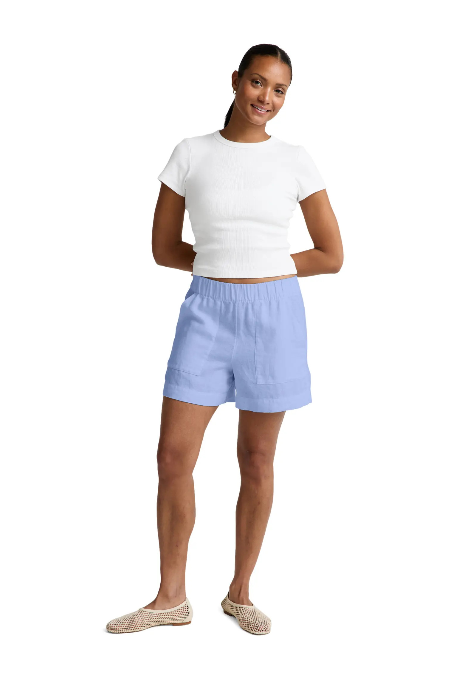 Softwash Linen Easy Shorts (Women) | Nordstrom | Nordstrom