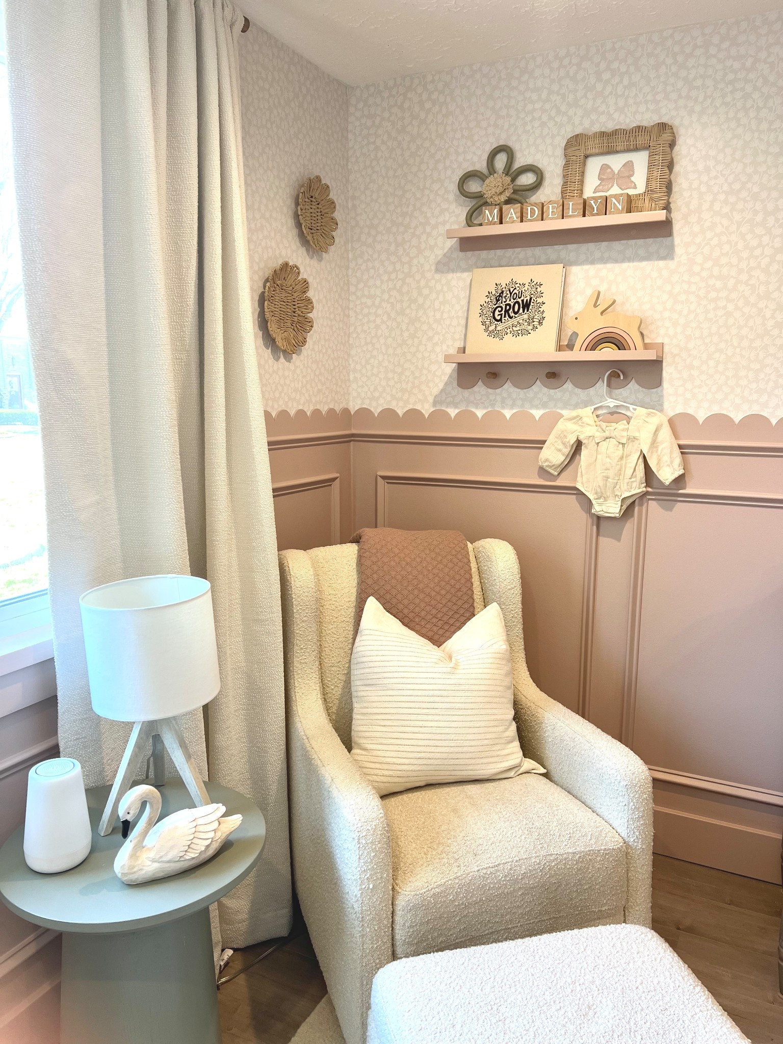 Nursery details! ✨

#nurseryreveal #nurserydecor #scallops #girlnursery 

#LTKBaby #LTKKids #LTKHome