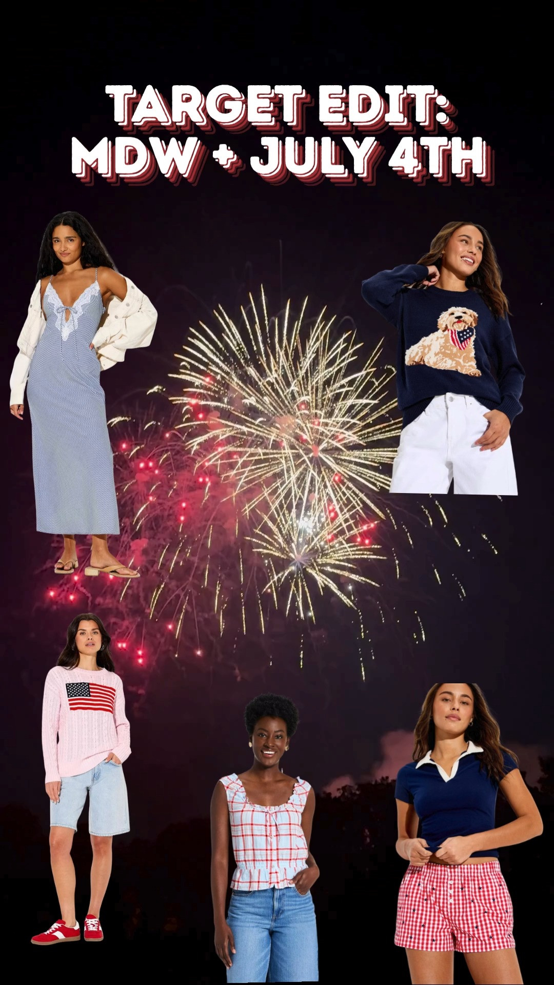 SO excited for MDW long week and summertime fun! Here's some of my favorite red white + blue finds xoxo #summerfashion #4thjuly #mdwfinds #momlife  

 