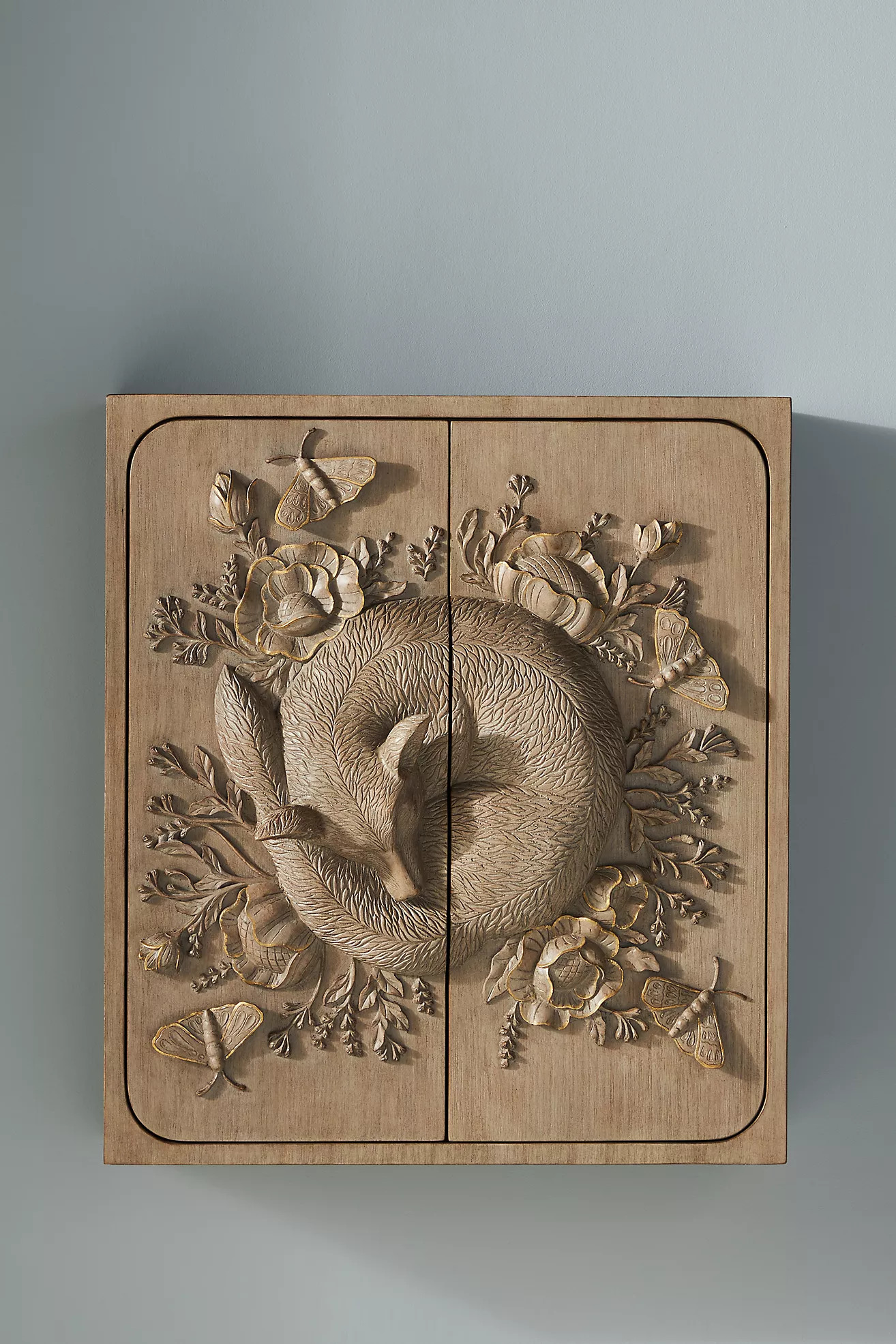 Handcarved Land & Sky Wall Cabinet | Anthropologie (US)