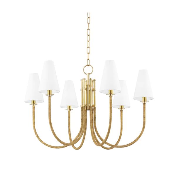 Everton Chandelier in Aged Brass | Caitlin Wilson Design