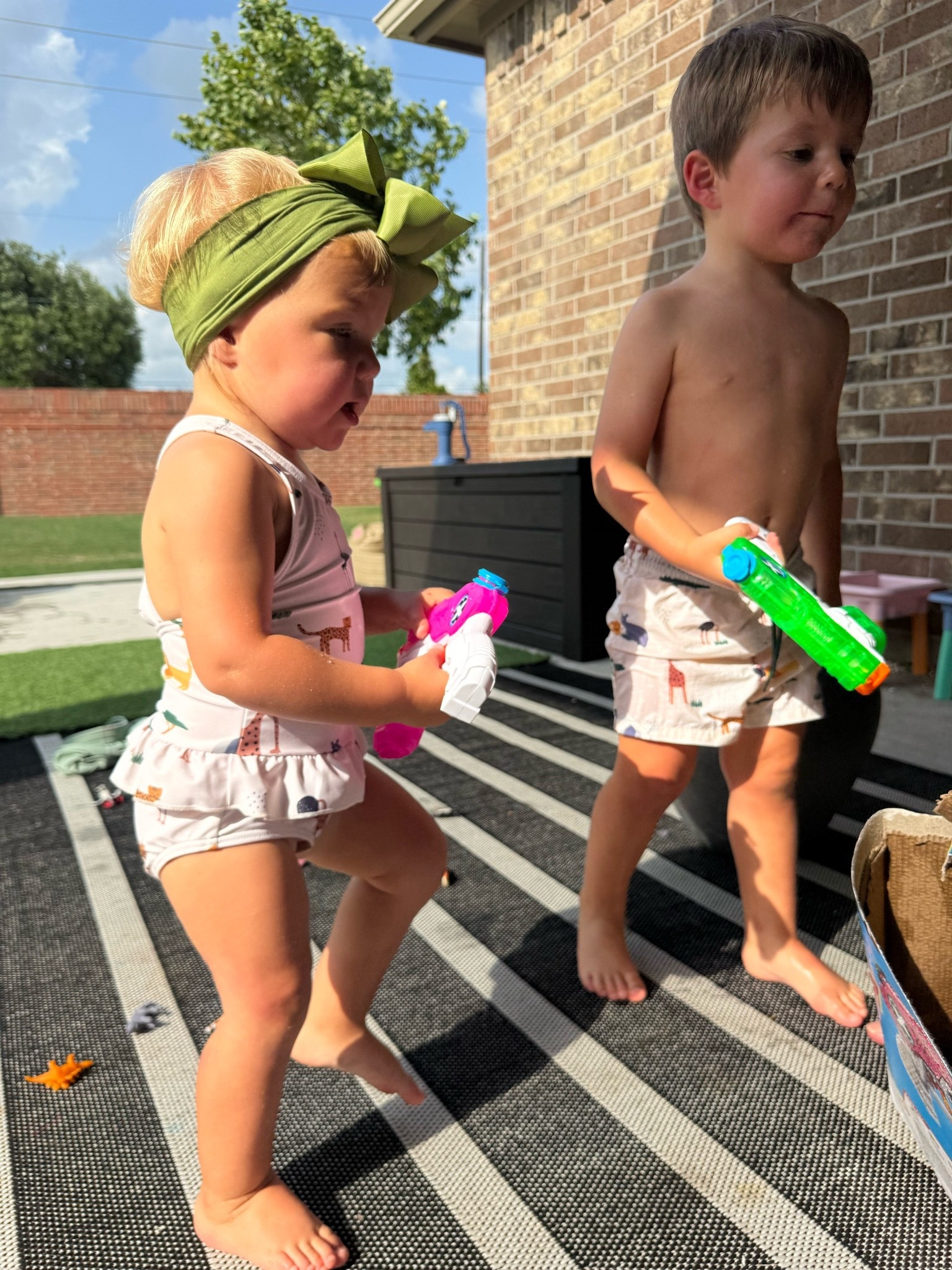 Matching swims! Super cute

#LTKdayinmylife #LTKmomlife #LTKKids