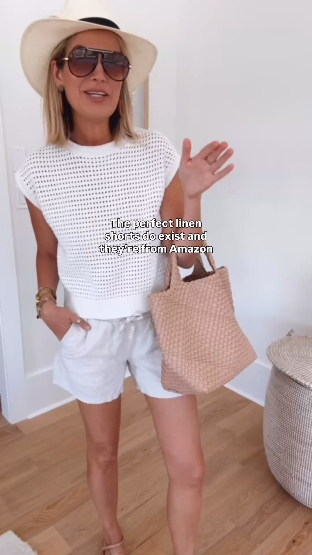 Summer outfit! Wearing small in the Amazon knit top and linen shorts

#LTKTall #LTKSeasonal #LTKootd