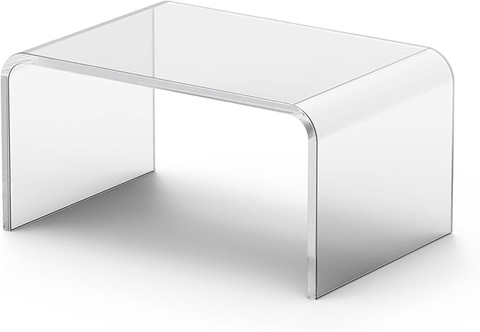 Acrylic Step Stool, Clear Foot Stool for Bathroom, Bedroom, Kitchen, Flower Pot Stool Holds Up to... | Amazon (US)