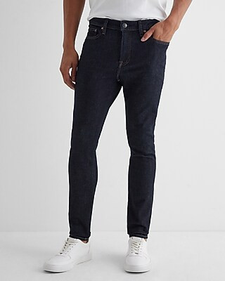 Skinny Dark Wash Hyper Stretch Jeans | Express