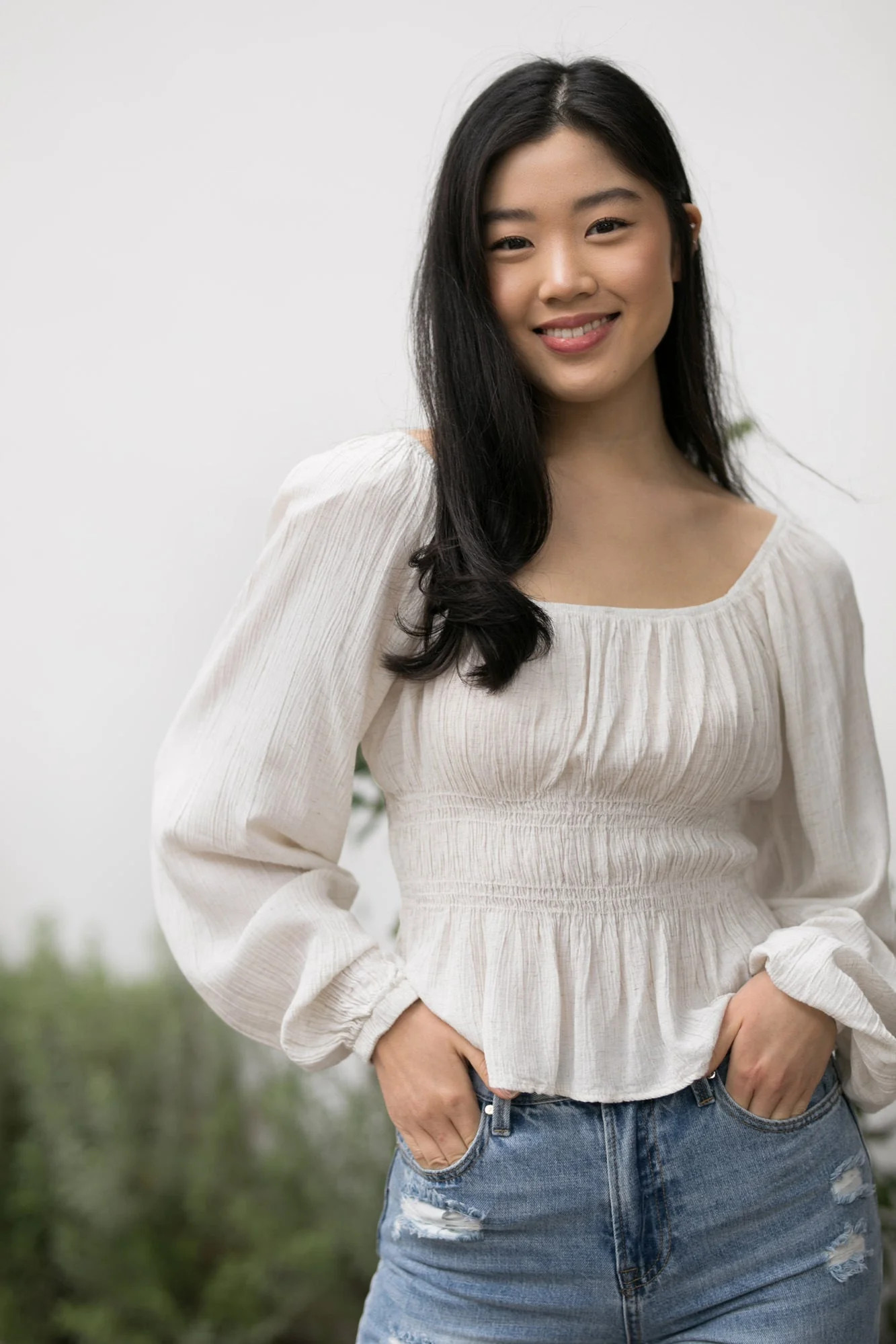 Veronica Puff Sleeve Blouse | Morning Lavender