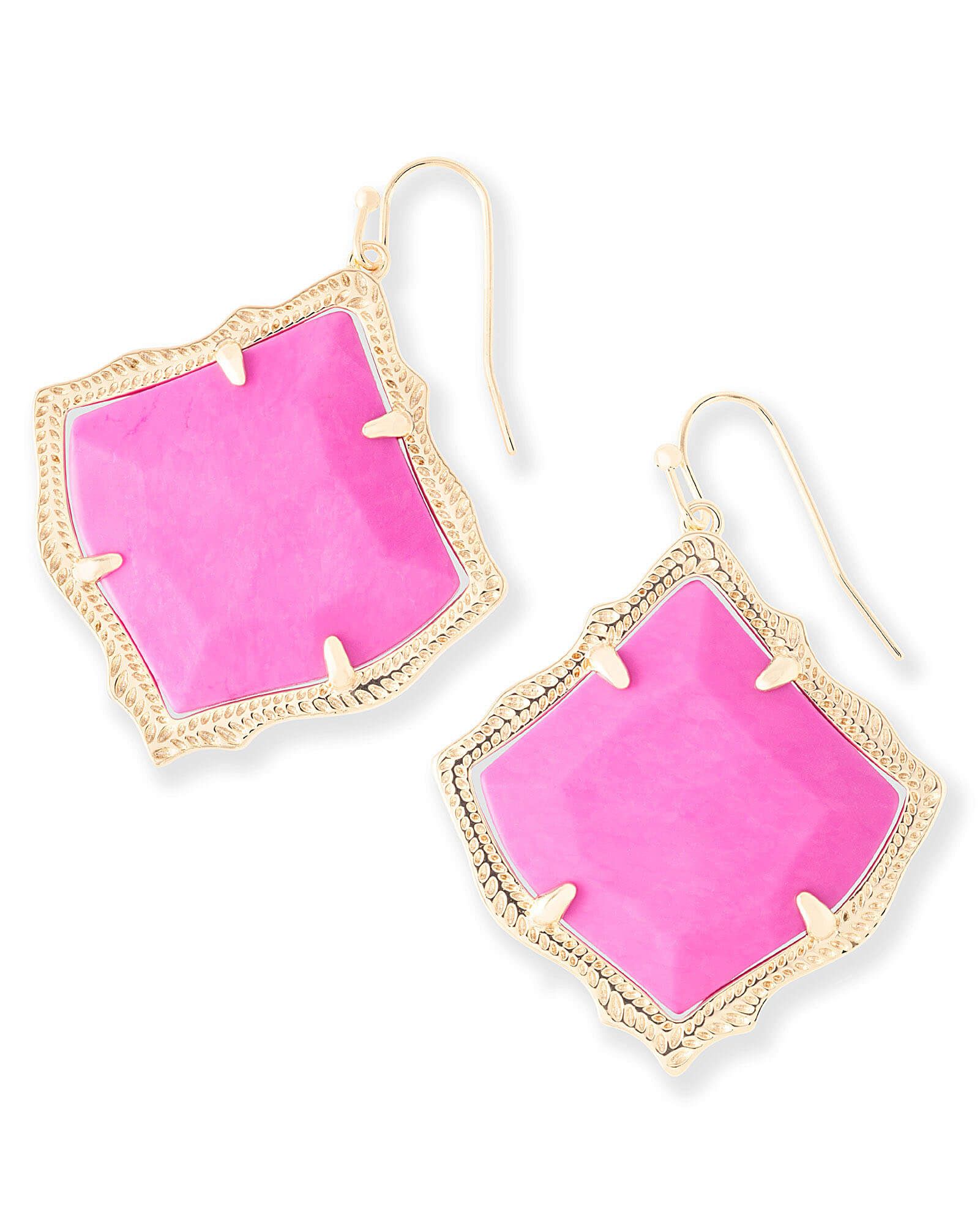 Kirsten Drop Earrings in Magenta | Kendra Scott