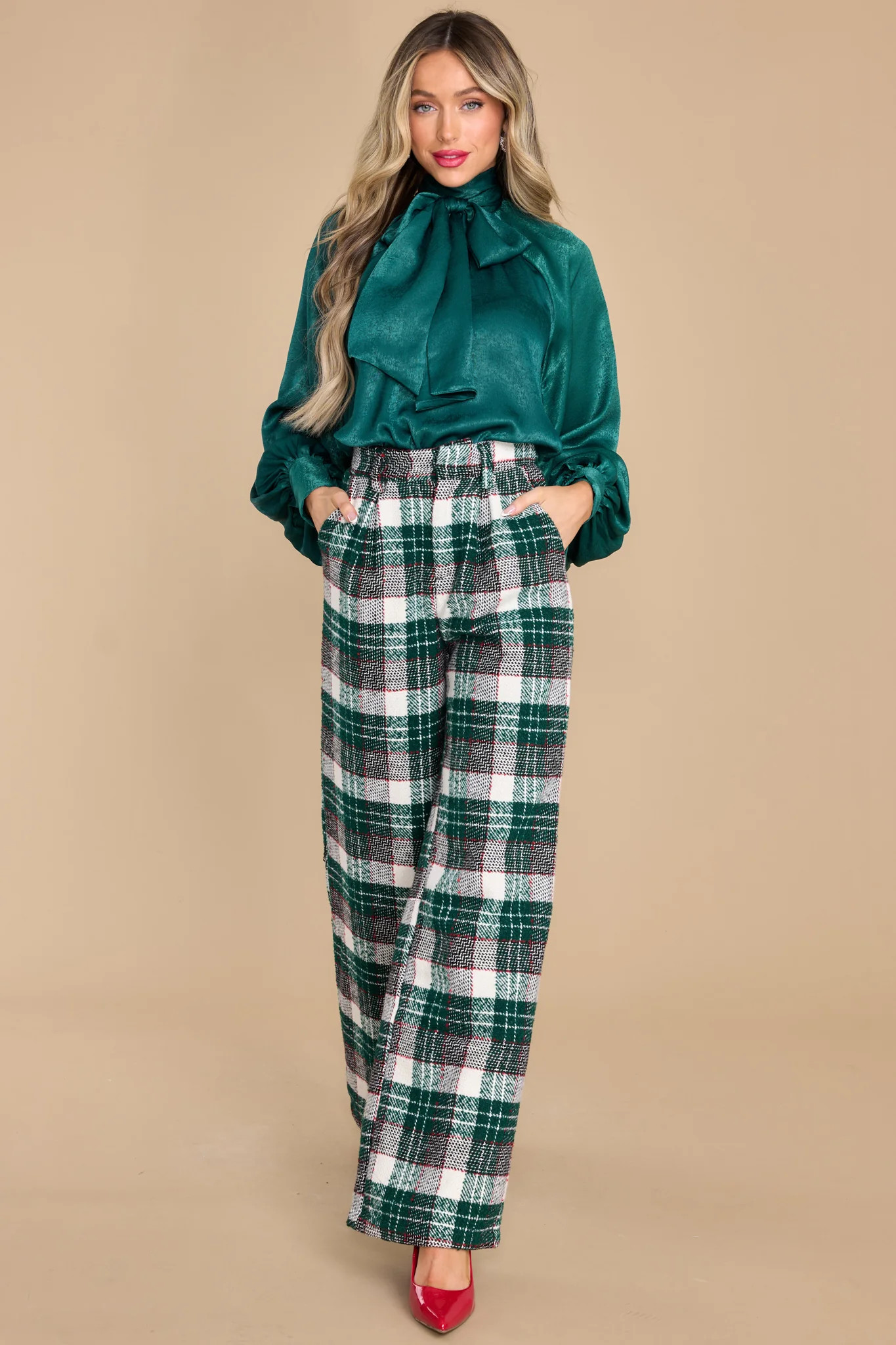 World Class Emerald Top | Red Dress 