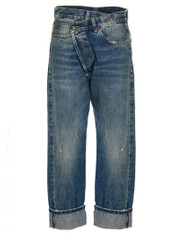 R13 High Waisted Crossover Jeans | Cettire Global