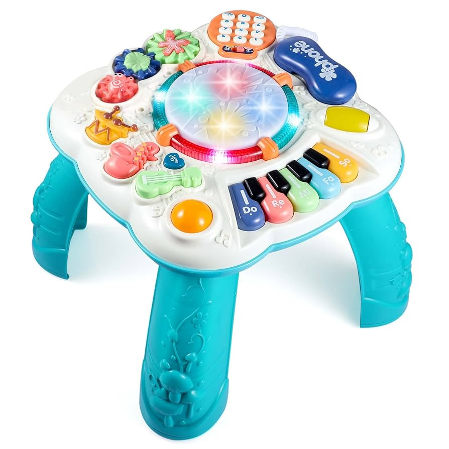 Baby & Toddler Toys, Baby Activity Center 6 to 12-18 Month Old, Learning Musical Table Toys for 1... | Amazon (US)