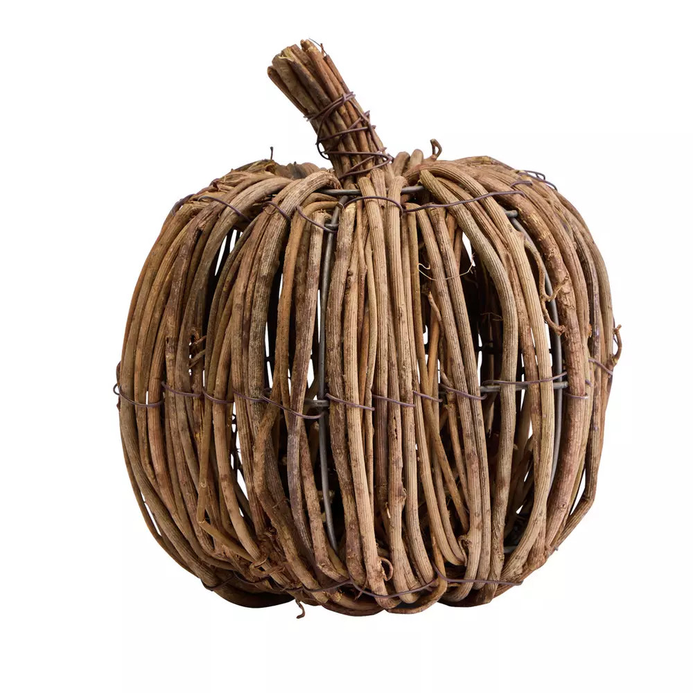 Buy Argos Home Brown Straw Pumpkin Halloween Decoration | Halloween decorations | Argos | argos.co.uk