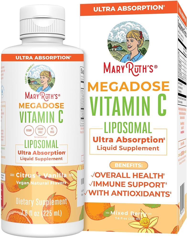 MaryRuth Organics Liposomal Vitamin C | Immune Support Supplement | Vitamin C 500mg | Megadose Vi... | Amazon (US)