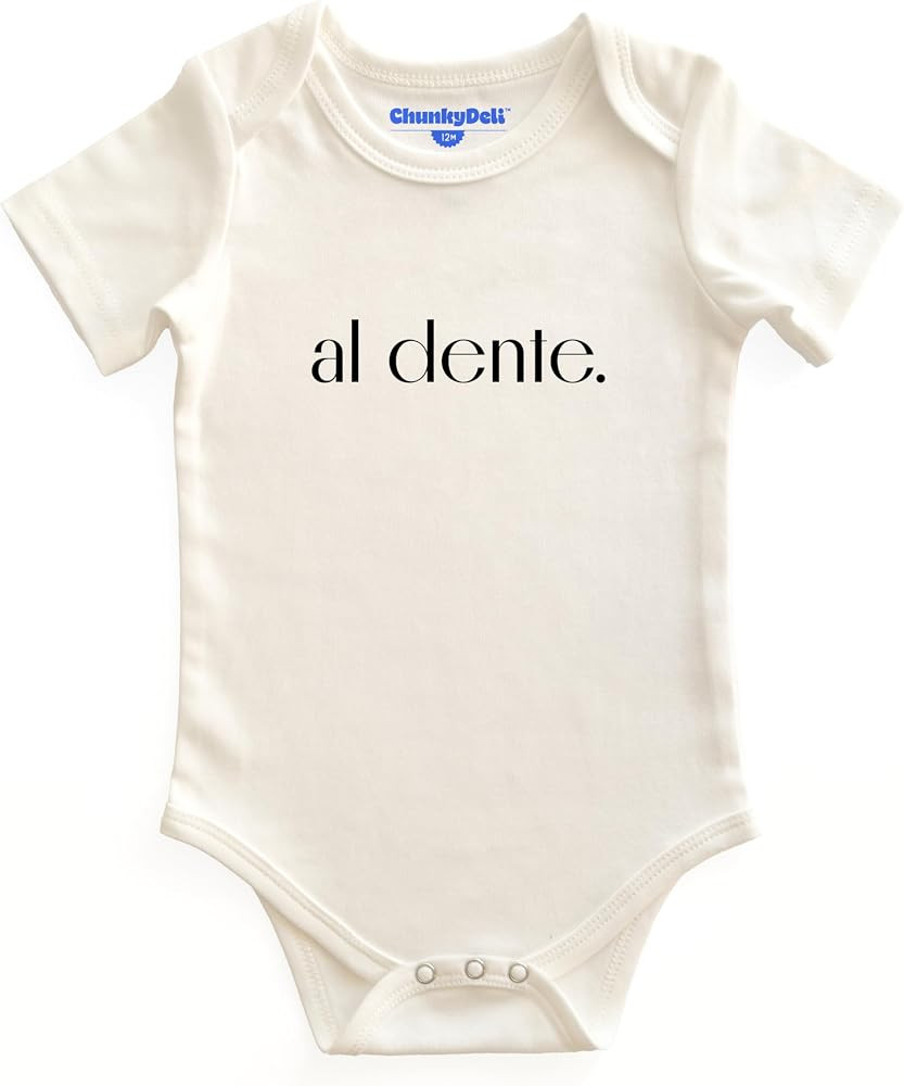 Chunky Deli Baby + Newborn 100% Cotton Bodysuit Girls & Boys Foodie Inspired Graphic Romper | Amazon (US)