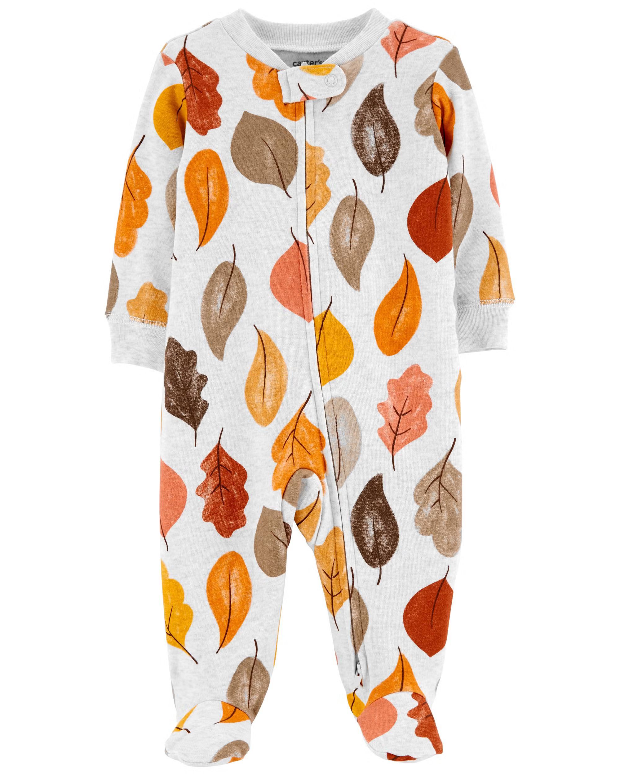Fall Leaves 2-Way Zip Cotton Sleep & Play | Carter's