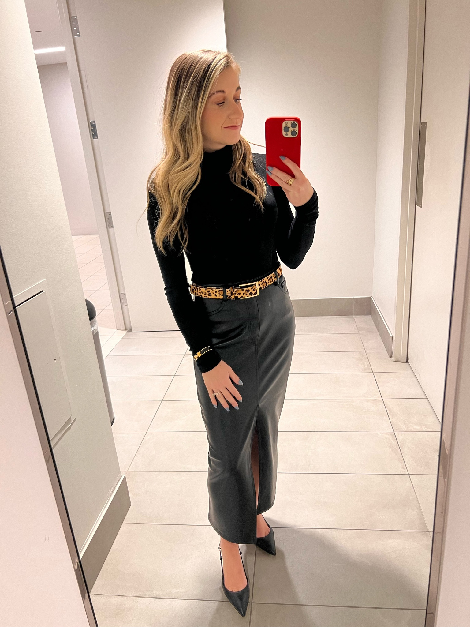 Work OOTD 1.25.2024

Top - Zara (from years ago, but linked other mesh tops)
Skirt - Dynamite Clothing
Belt - Express (old, linked similar)
Heels - Nine West
Earrings & phone case - Amazon
Bracelets - Hermes and Cartier
Rings - Cartier and David Yurman
Lippie - Fenty Beaty gloss 

Brought out the leopard belt for the first time in years! 

#LTKworkwear #LTKSeasonal #LTKfindsunder100