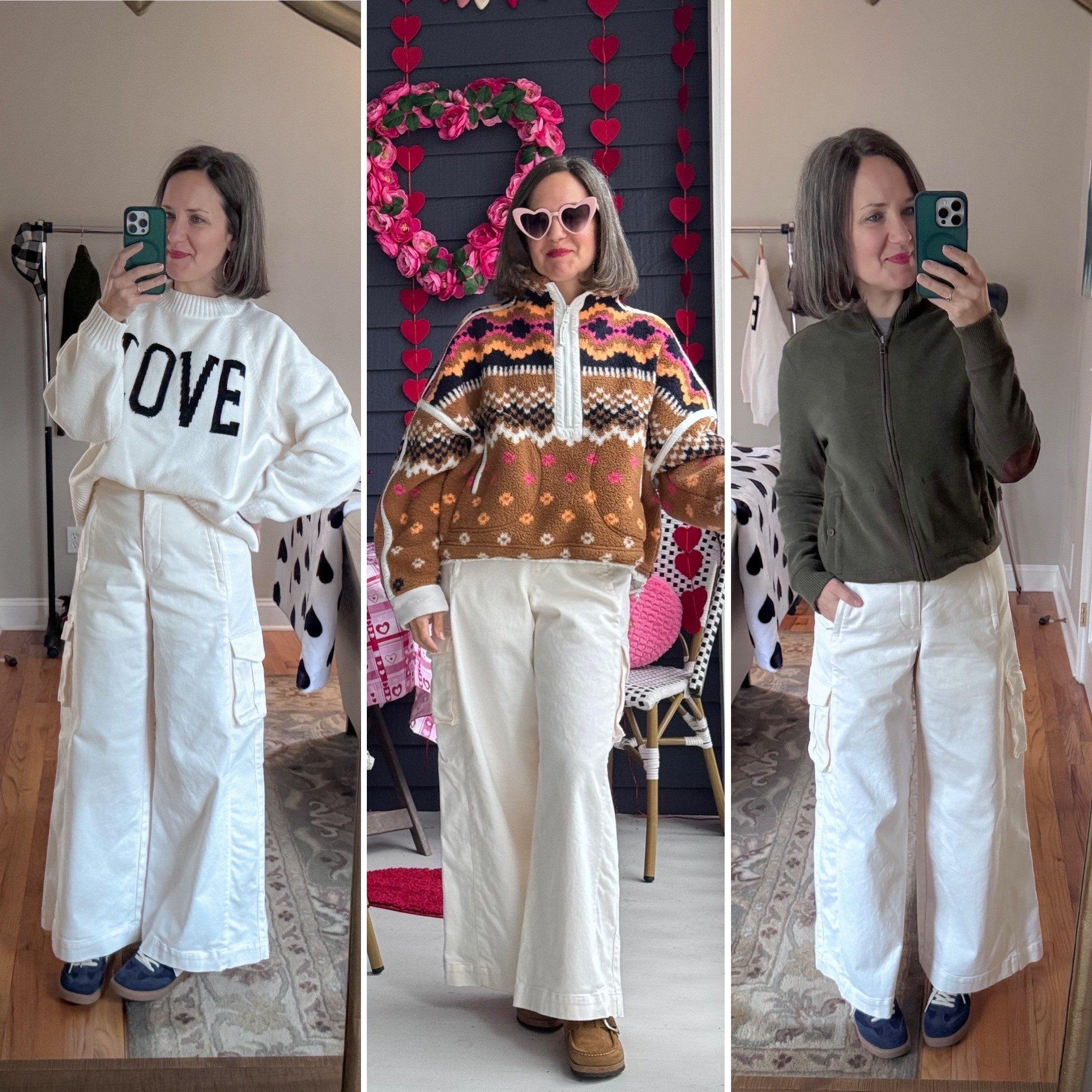 Recap of three ways to wear my Alo cargo wide leg pants 

#LTKSeasonal #LTKOver40 #LTKPetite