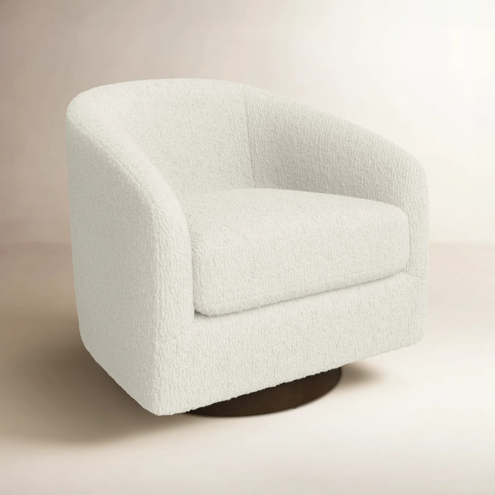 Bennett Upholstered Swivel Barrel Chair | Birch Lane