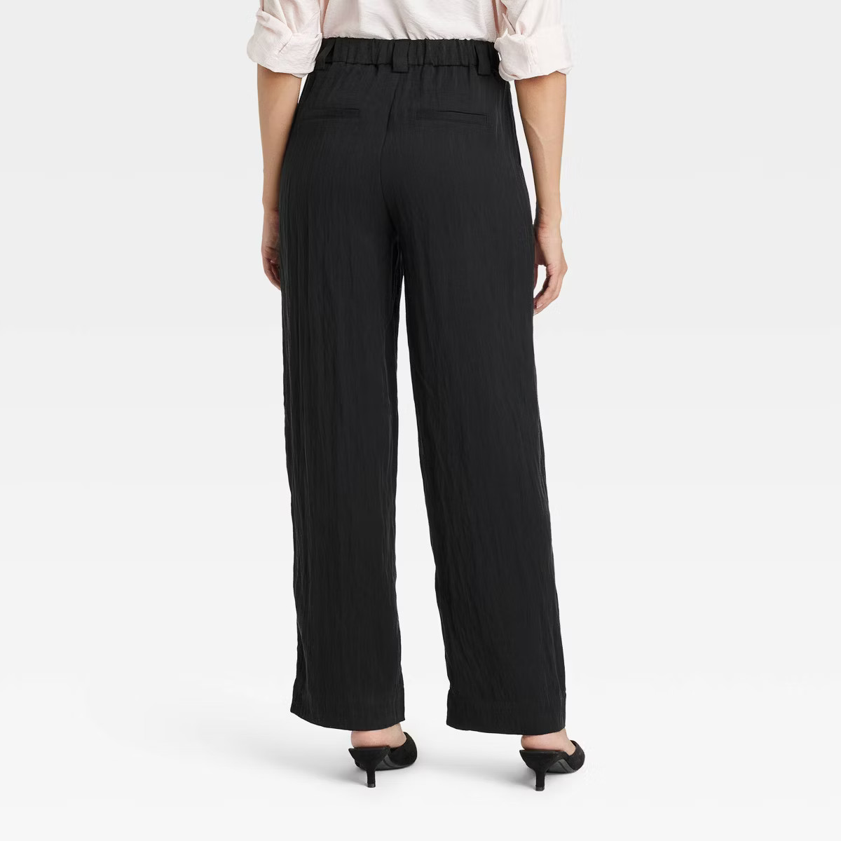 Women's High-Rise Straight Trousers - A New Day™ Olive Green 10: Midweight Twill, Back Elastic,... | Target