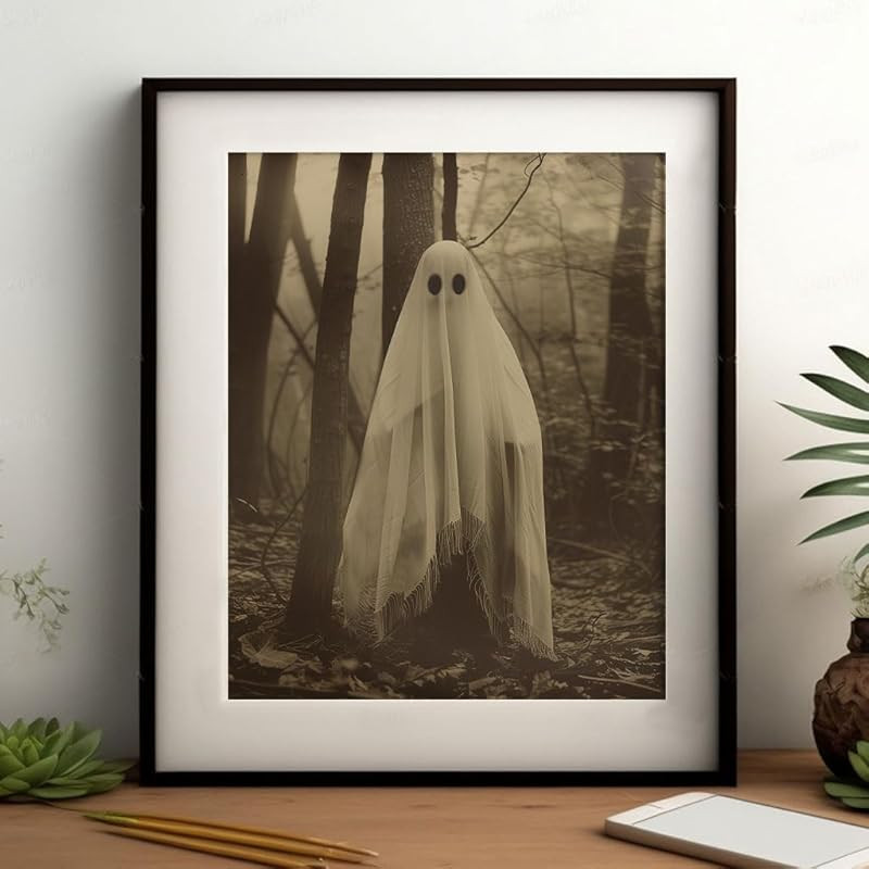 Ghost of the Forest Print, Vintage Photography, Vintage Gothic Occult Poster, Ghost Poster, Hallo... | Amazon (US)
