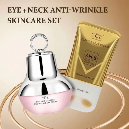 YCZ Eye Cream & Neck Cream Revitalizing Set - Smoothes fine lines, cares for the eyes and neck, moisturizes skin, and deeply nourishes | Walmart (US)