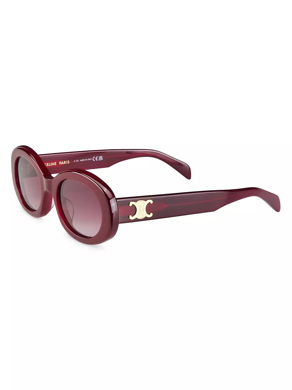 Triomphe 52MM Oval Sunglasses | Saks Fifth Avenue